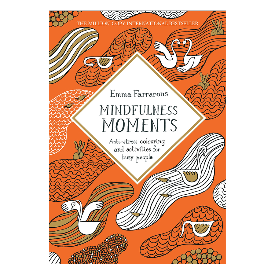 Sách tô màu Mindfulness Moments: ANTI-STRESS COLOURING AND ACTIVITIES FOR BUSY PEOPLE