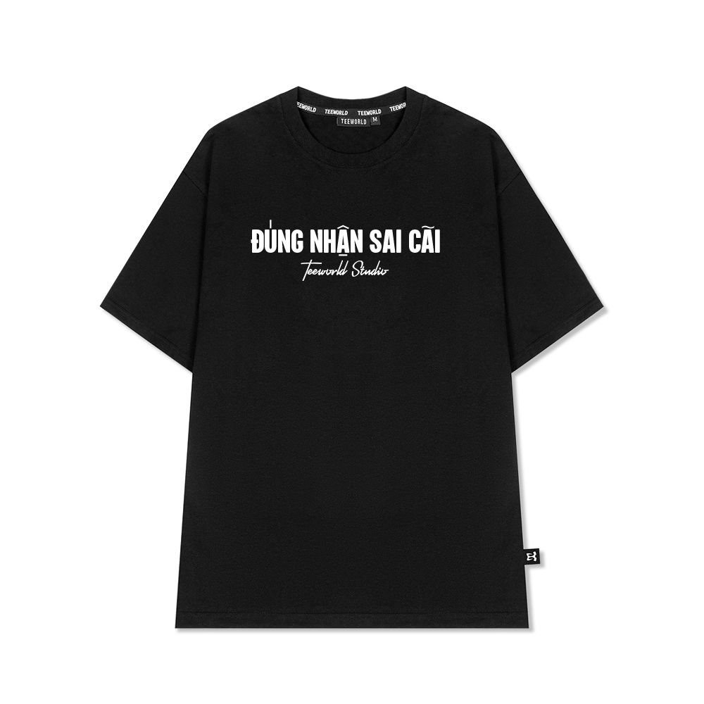 Áo Thun Local Brand Teeworld Đúng Nhận Sai Cãi Nam Nữ Form Rộng Unisex