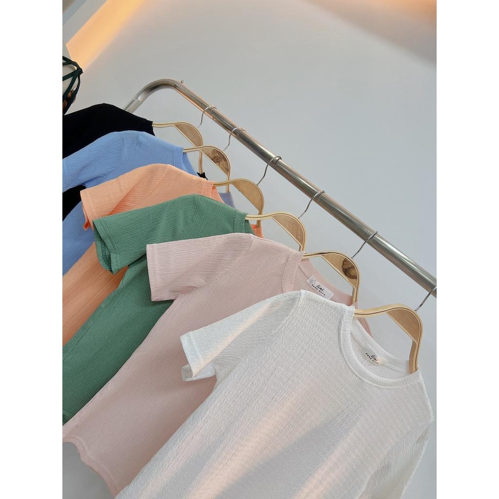 Áo nhăn cổ tròn basic SV530