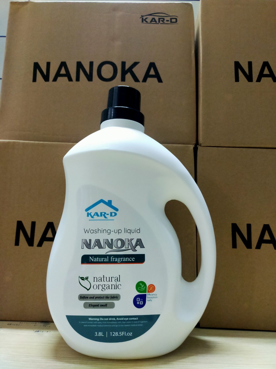 Nước giặt quần áo Nanoka 3,8L [Hàng chính hãng]