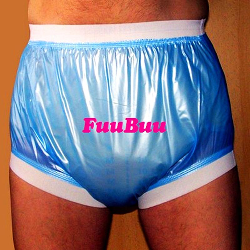 Miễn Phí Vận Chuyển FUUBUU2207-Blue-XL-1PCS Rộng Ống Quần/Người Cũ Của Tã/Bỉm Chống Thấm Nước Quần Short/Tiểu Tiện Sản Phẩm