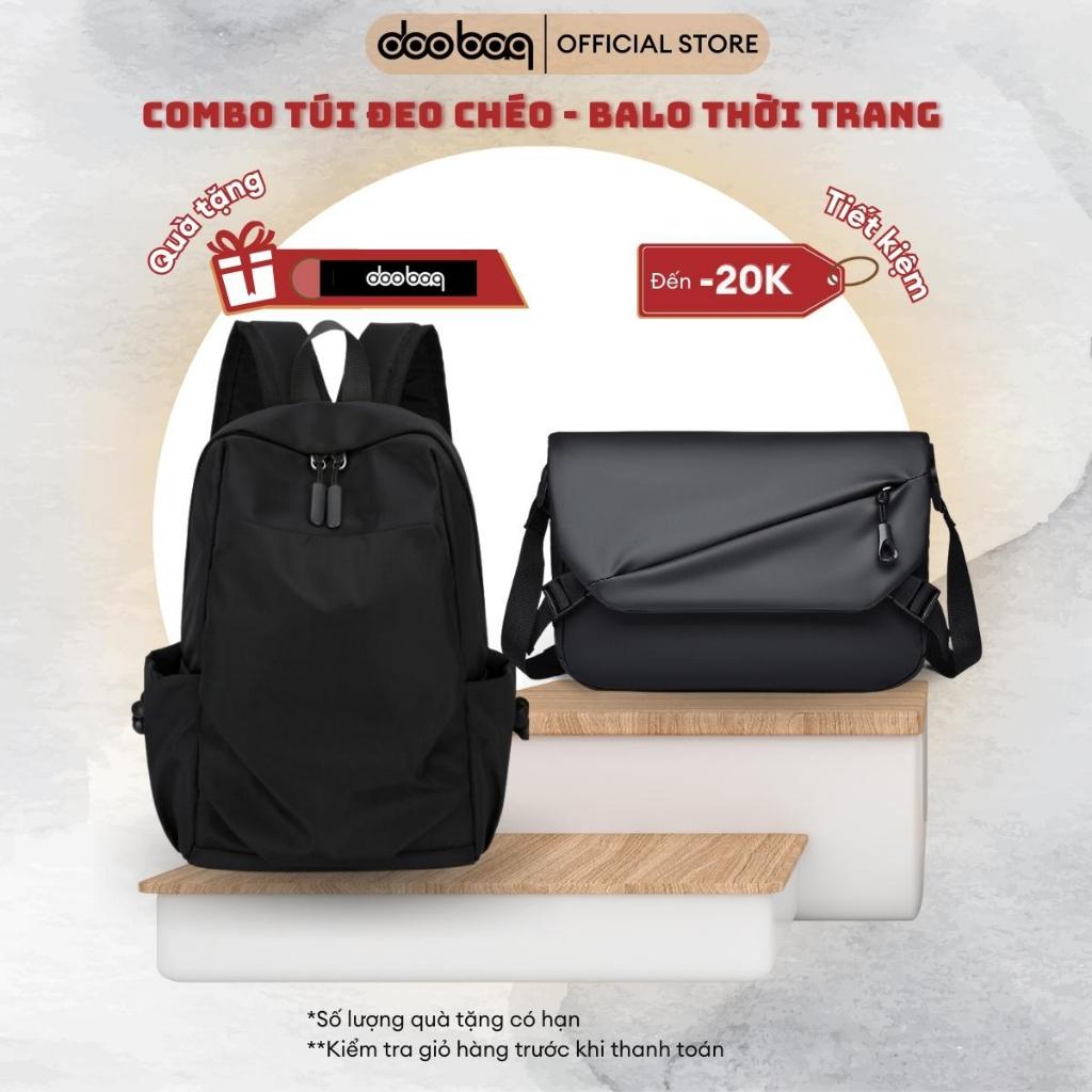 Combo Túi đeo vai và Balo cao cấp Doo Bag phù hợp mang đi học đi chơi đi du lịch