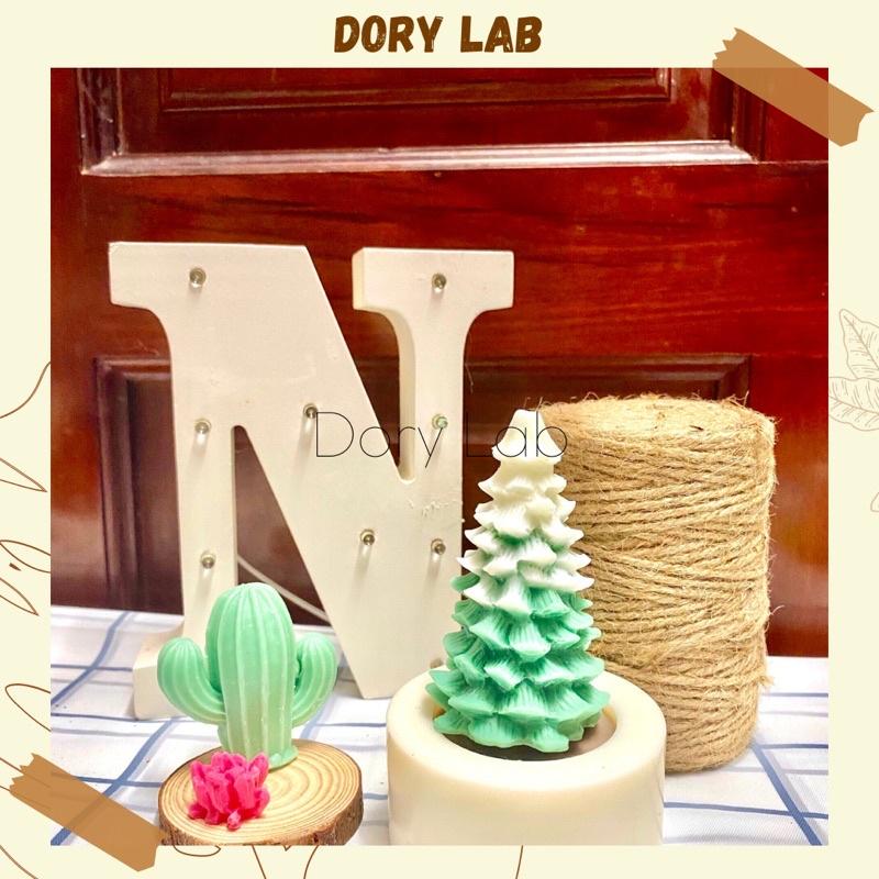 Nến Thơm Cây Thông Giáng Sinh Kèm Chậu Tròn Handmade, Quà Tặng Độc Đáo - Dory Lab