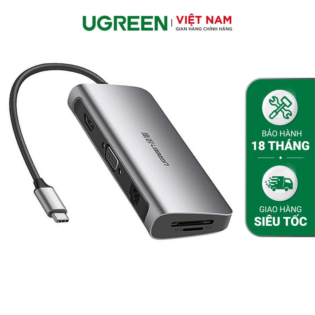 Bộ chuyển đổi đa năng UGREEN CM121 CM212 CM417 cho các thiết bị máy tính điện thoại hỗ trợ USB Type C - Hàng Chính Hãng - Bảo Hành 18 Tháng