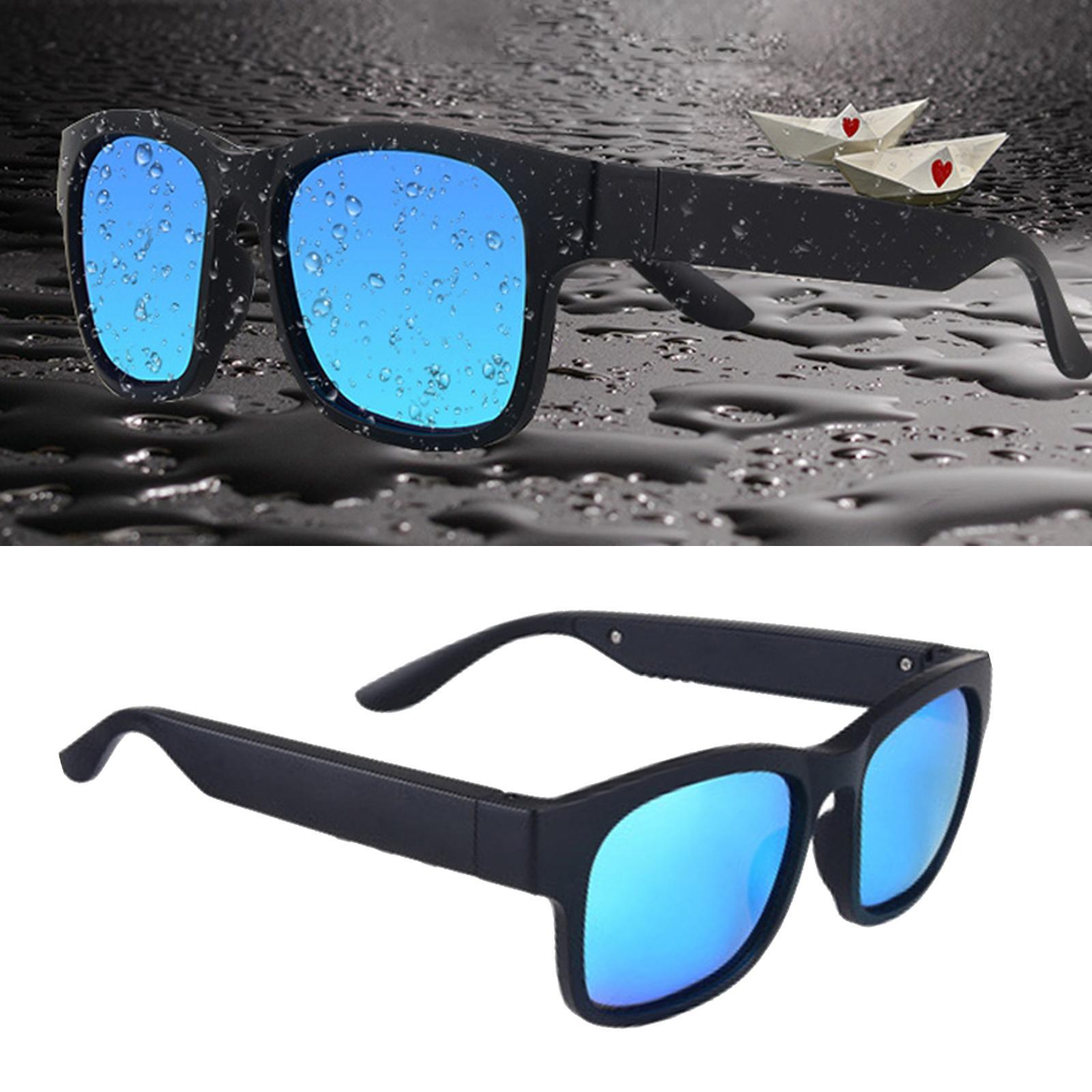 Traveling Smart Glasses Sunglasses Bluetooth Wireless Headset Blue