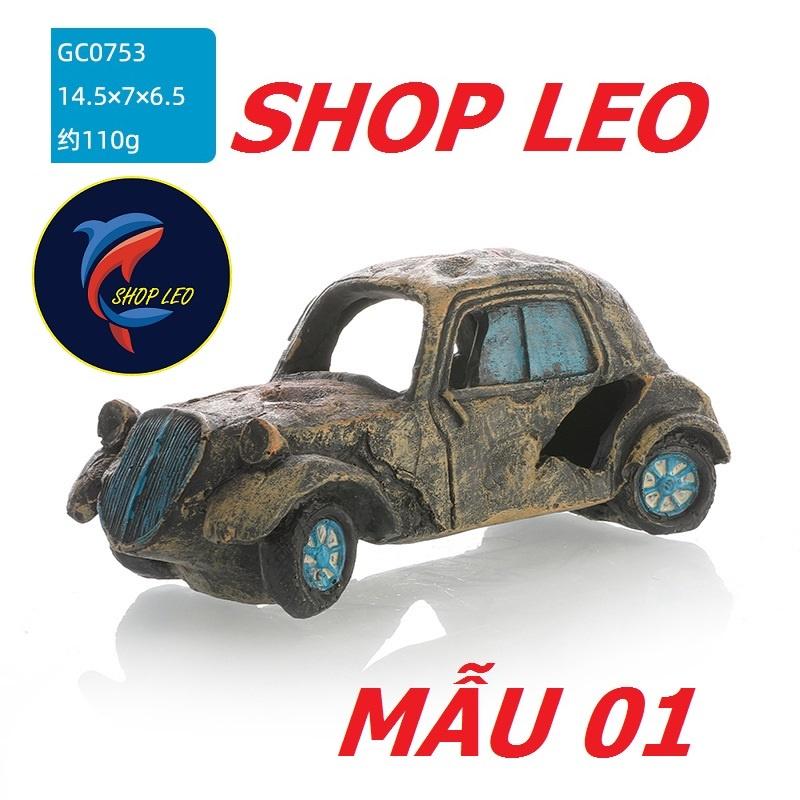 Mô hình ô tô trang trí - phụ kiện trang trí bể cá - hang tép - phụ kiện thủy sinh - hồ cá cảnh - shopleo