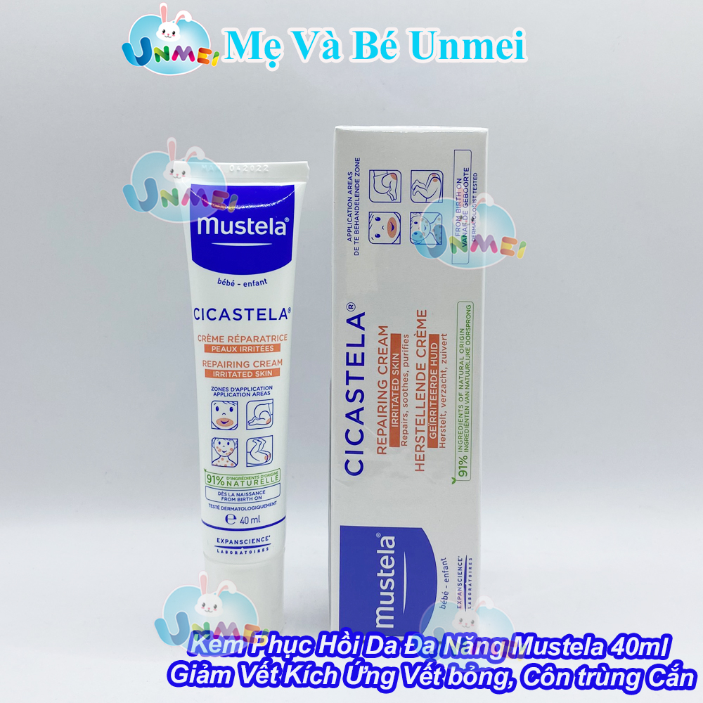 Kem Phục Hồi Da Đa Năng Mustela Cicastela Repairing Cream 40ml Dành Cho Bé Từ Sơ Sinh Và Trẻ Em