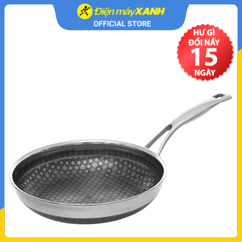 Chảo inox chống dính đáy từ 22cm Kims Cook N122M - Hàng chính hãng