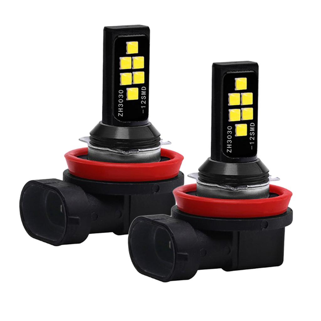 2Pcs H11 H8 1200LM 6500K 60W  LED Fog Driving Light Car