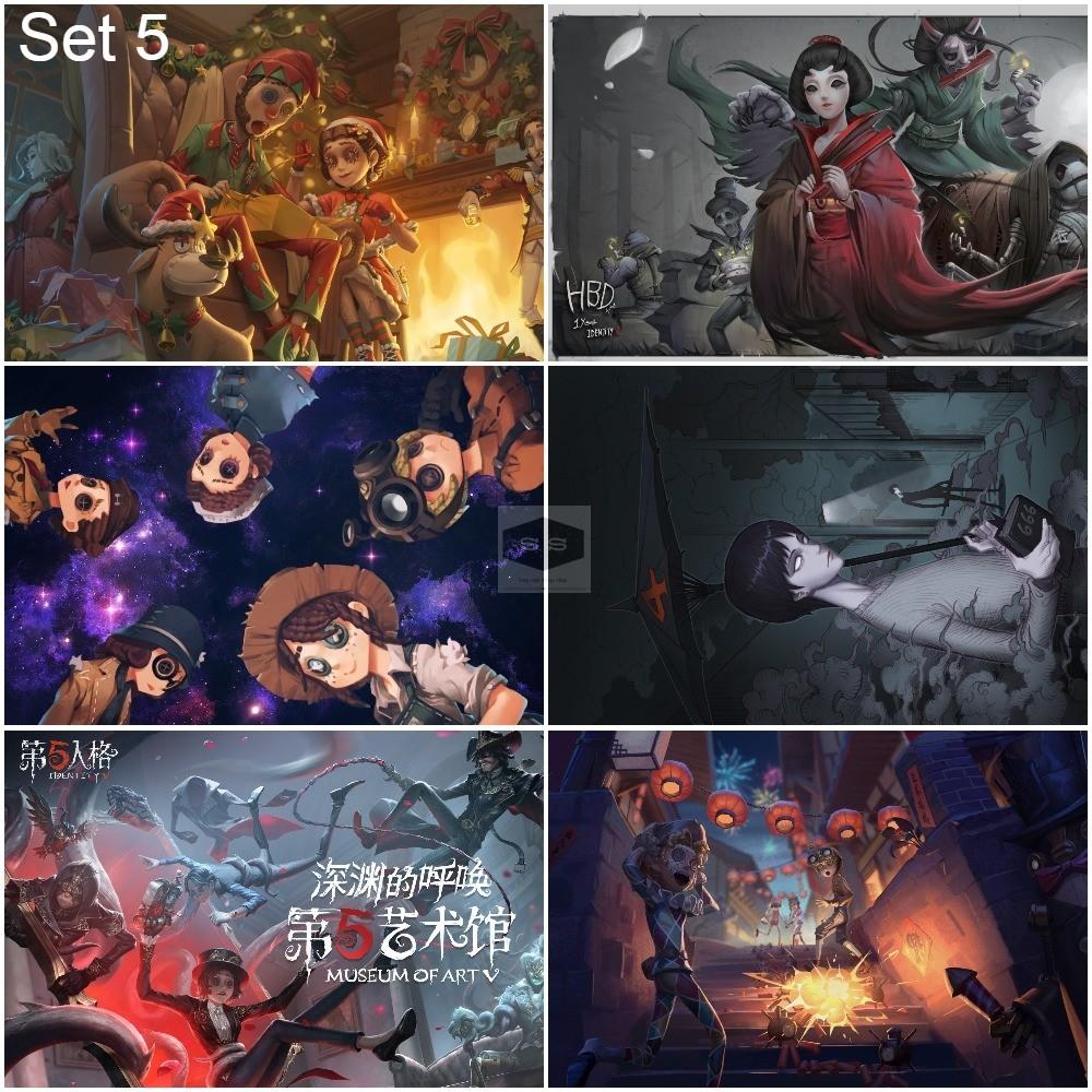 Bộ 6 Áp phích - Poster Game Identity V - Nhân Cách Thứ 5 (bóc dán) - A3,A4,A5