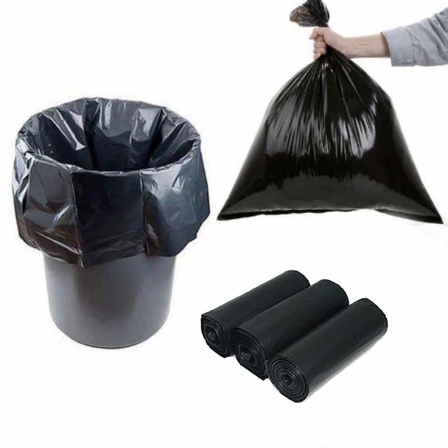 Cuộn túi bóng đựng rác 1 KG chống rò rỉ nước, chất liệu an toàn, kín mùi tiện dụng cho gia đình - Combo 3 Cuộn