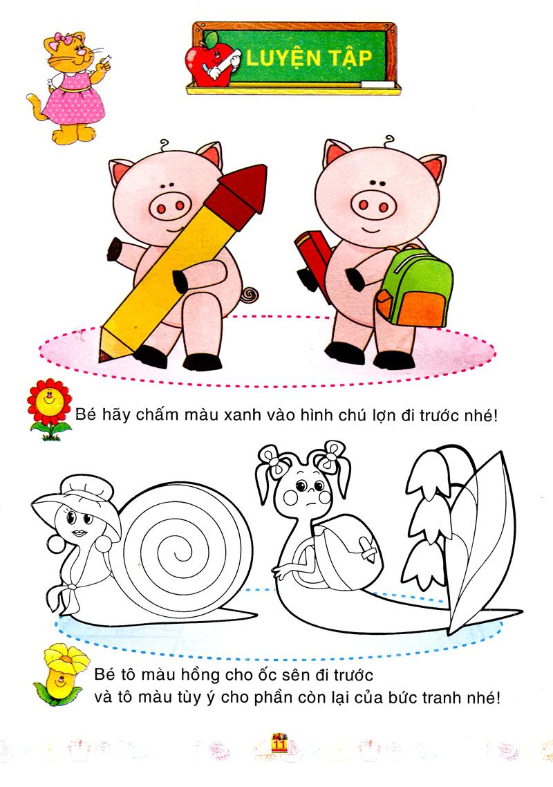 Sách Bé Làm Quen Với Môn Toán - Xác Định Vị Trí