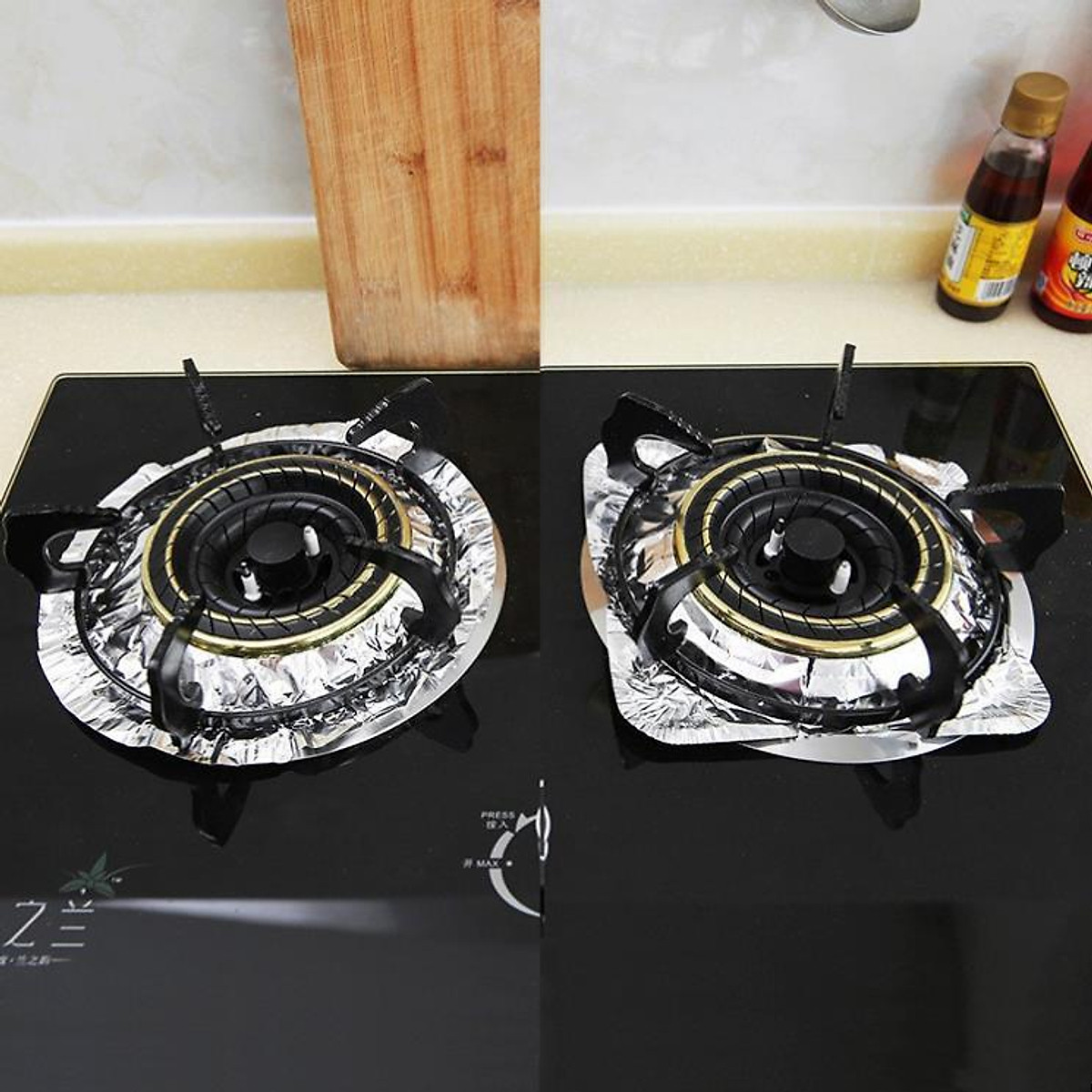 Combo 10 tờ giấy bạc lót bếp ga tiện ích loại tròn