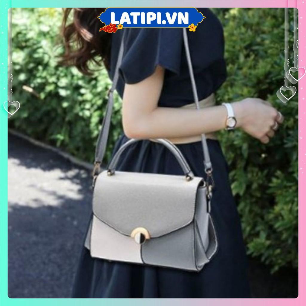 Túi Đeo Chéo/Túi Xách Nữ Phối Màu Cá Tính Hàn Quốc Size 22CM