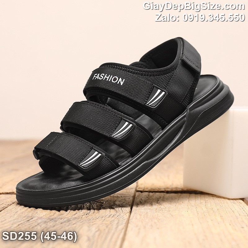 Giày xăng đan vải dù, dép quai hậu cỡ lớn 45 46 47 48 cho nam cao to chân ú bè. Big size sandals for wide feet