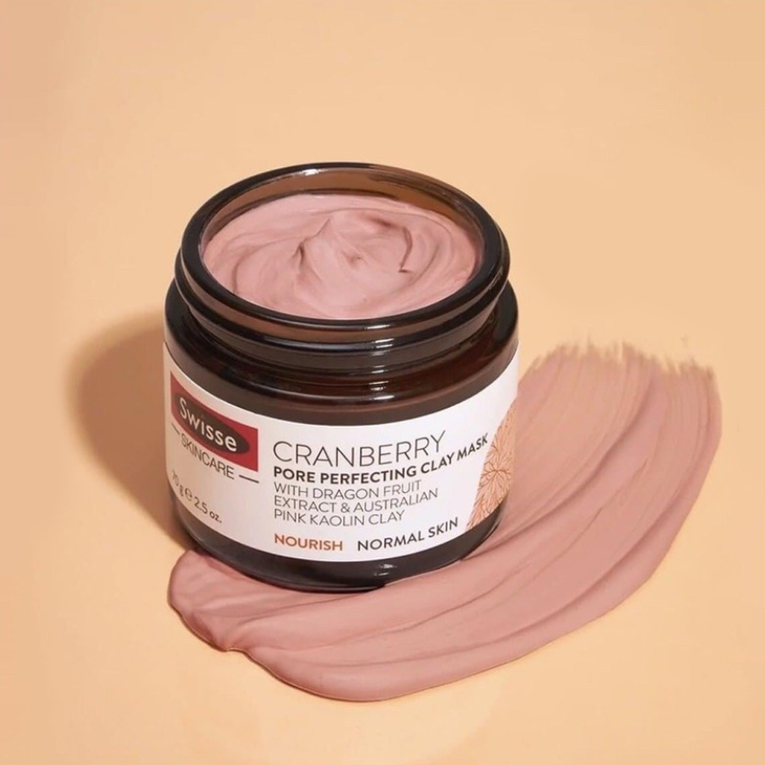 Mặt Nạ Đất Sét Cao Lanh Swisse Skincare Cranberry Clay Mask 70g