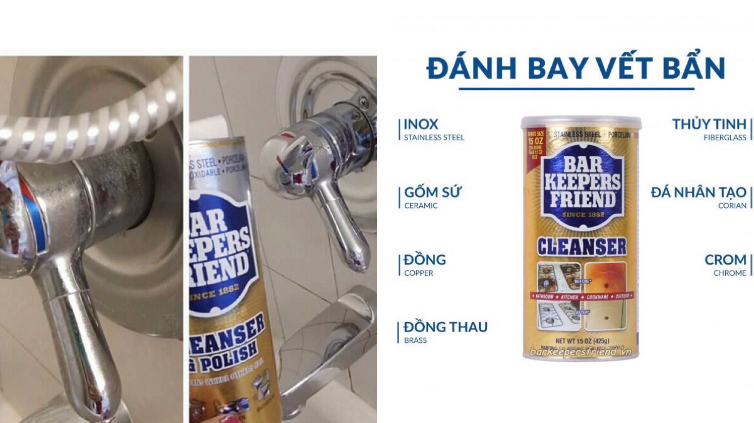 Bột tẩy đa năng BKF 425g