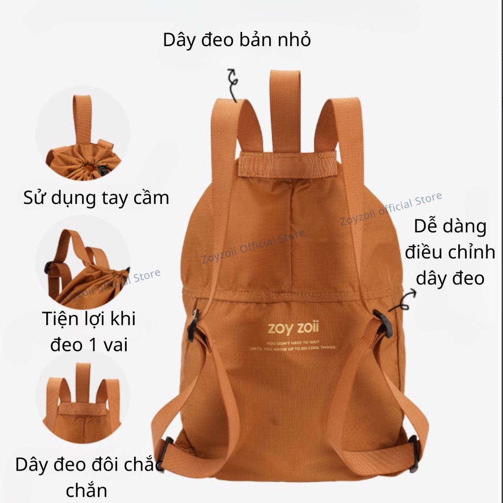 Balo dây rút cho bé Zoyzoii B36 đựng đồ du lịch outdoor drawstring bag - Hàng chính hãng