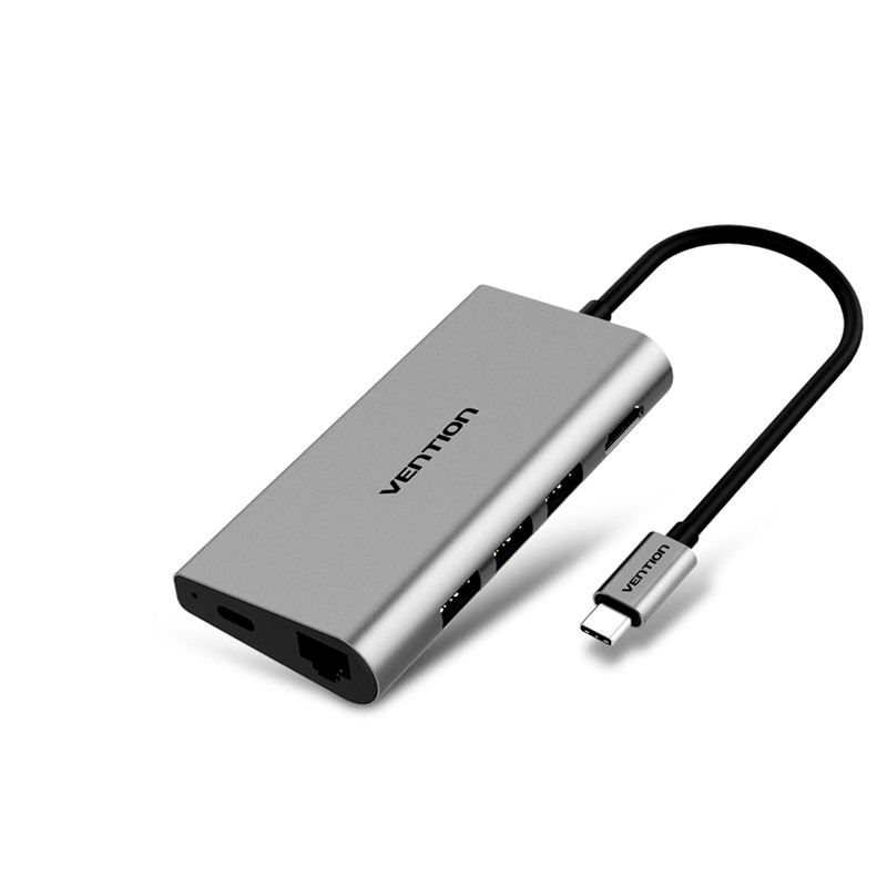 Cáp chuyển đổi Dex Type-C ra HDMI và 3 USB 3.0 cho điện thoại thành PC Vention - Hàng chính hãng