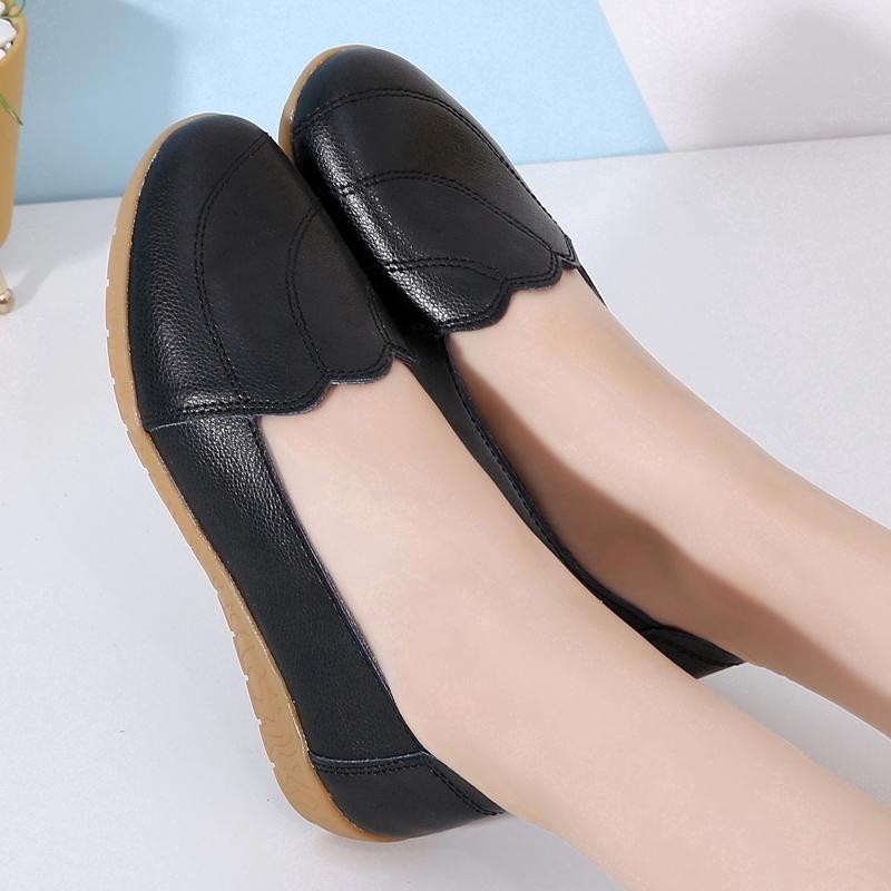 2020 Fashion women outdoor soft leather flat shoes