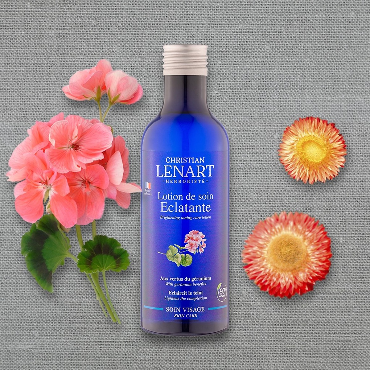 Toner thảo dược chiết xuất hoa phong lữ Christian Lenart Brightening Toning Care Lotion 200ml (Dưỡng sáng da, ngăn ngừa mụn) + Tặng Kèm 1 Băng Đô Tai Mèo Xinh Xắn ( Màu Ngẫu Nhiên)