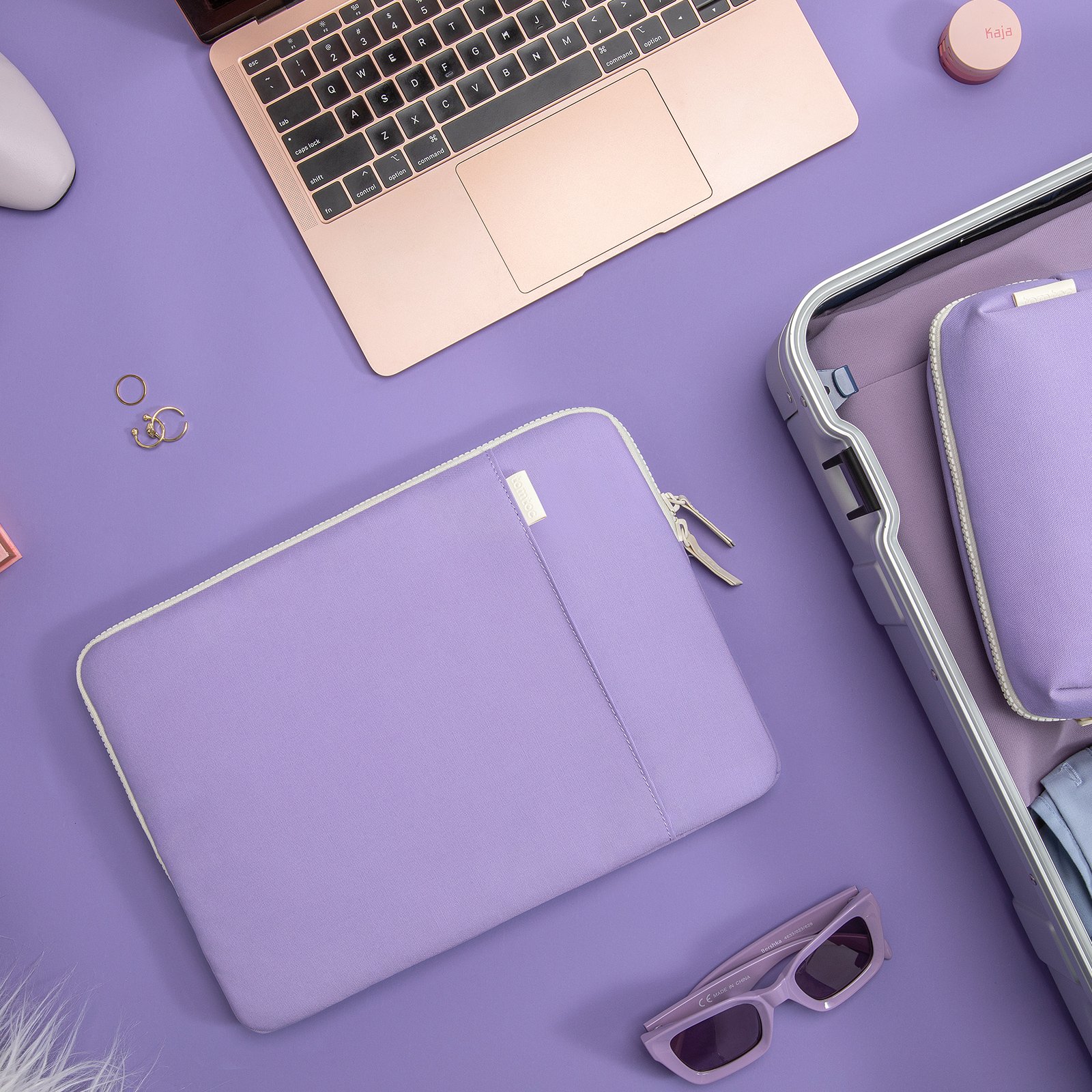 Túi Chống Sốc Tomtoc (USA) For Macbook Air/Pro 13inch Organized Corner Armor + Accessory Pouch A23 - Hàng Chính Hãng