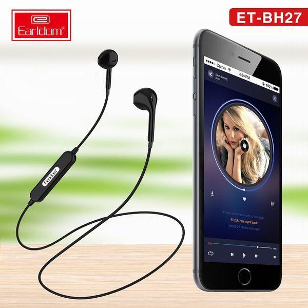 Tai Nghe Bluetooth Earldom BH27 2 Tai Có Dây Âm Bass Cao và Âm Treble Sáng Hàng Chính Hãng