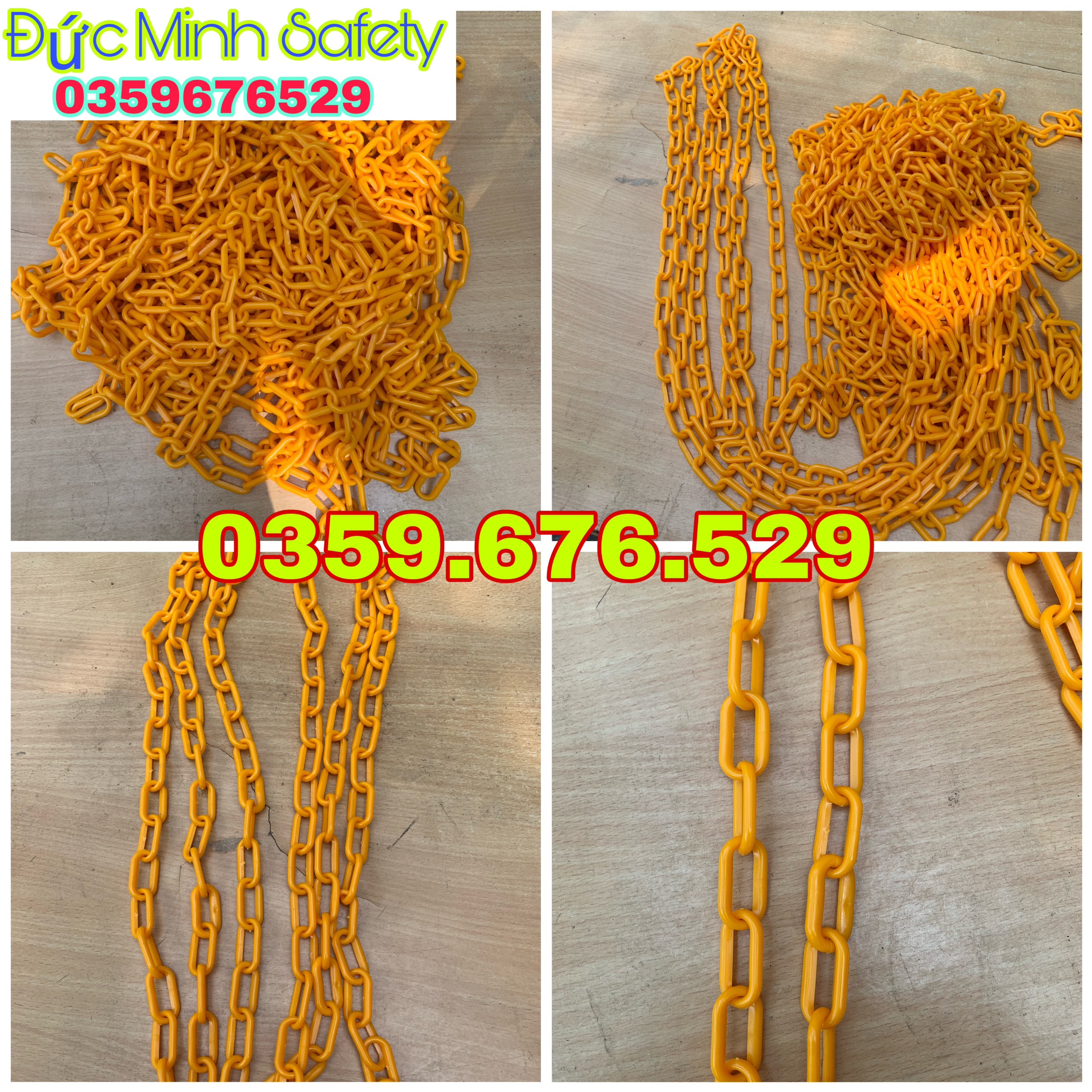 Dây xích nhựa phân luồng giao thông,dây xích nhựa rào chắn,dây xích nối cọc tiêu