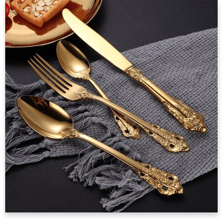 Bộ Dao Muỗng Nĩa bàn ăn phong cách quý tộc CUTLERY SET 4PCS CESAR