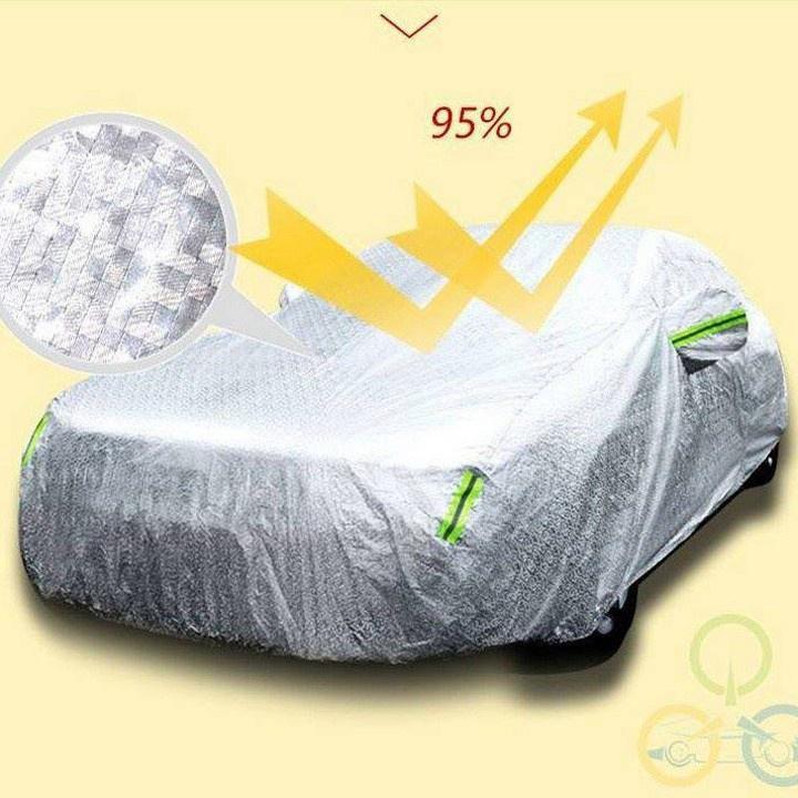 Bạt phủ xe Hyundai Santafe tráng nhôm cao cấp có phản quang,chống nóng, chống nước