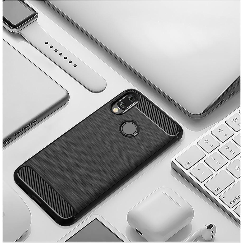 Ốp lưng cho Xiaomi Redmi Note 7 Pro dẻo Carbon phay xước chống sốc chống vân tay