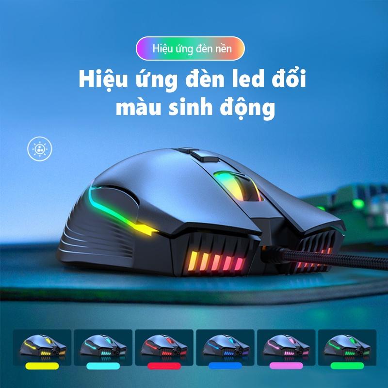 ONIKUMA CW905 Chuột Chơi Game Có Dây Đèn Led RGB Cho Máy Tính Xách Tay, Máy Tính Để Bàn, PC - Bảo Hành 24 Tháng [Hàng chính hãng]