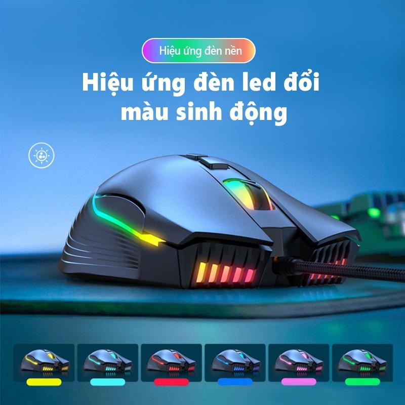 ONIKUMA CW905 Chuột Chơi Game Có Dây Đèn Led RGB Cho Máy Tính Xách Tay, Máy Tính Để Bàn, PC - Bảo Hành 24 Tháng
