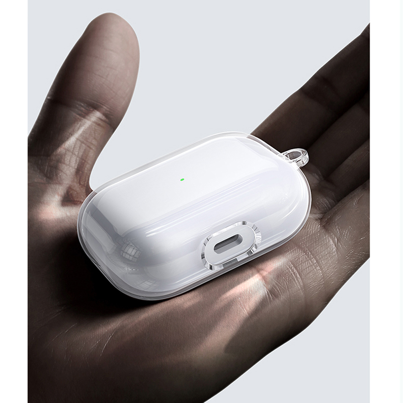 Bao case silicon trong suốt dành cho tai nghe Apple Airpods 3 chống sốc siêu mỏng 1.5mm hiệu Usams US-BH740 bảo vệ toàn diện, vật liệu cao cấp - hàng nhập khẩu