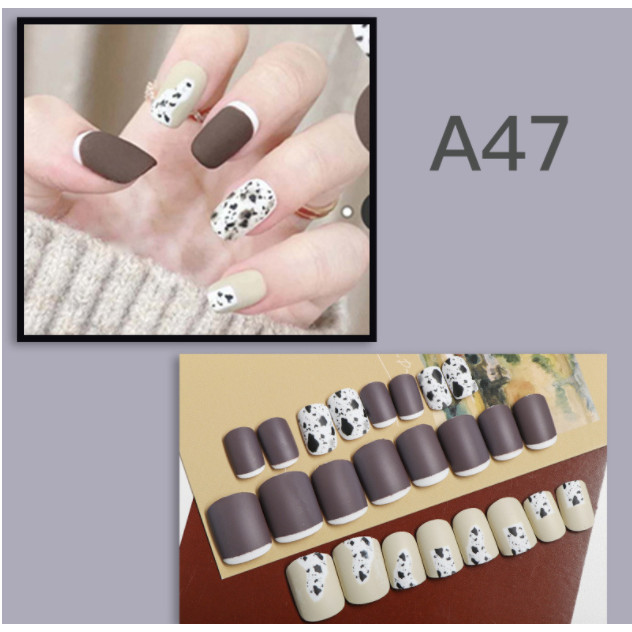 Bộ 24 móng tay giả nail thơi trang như hình