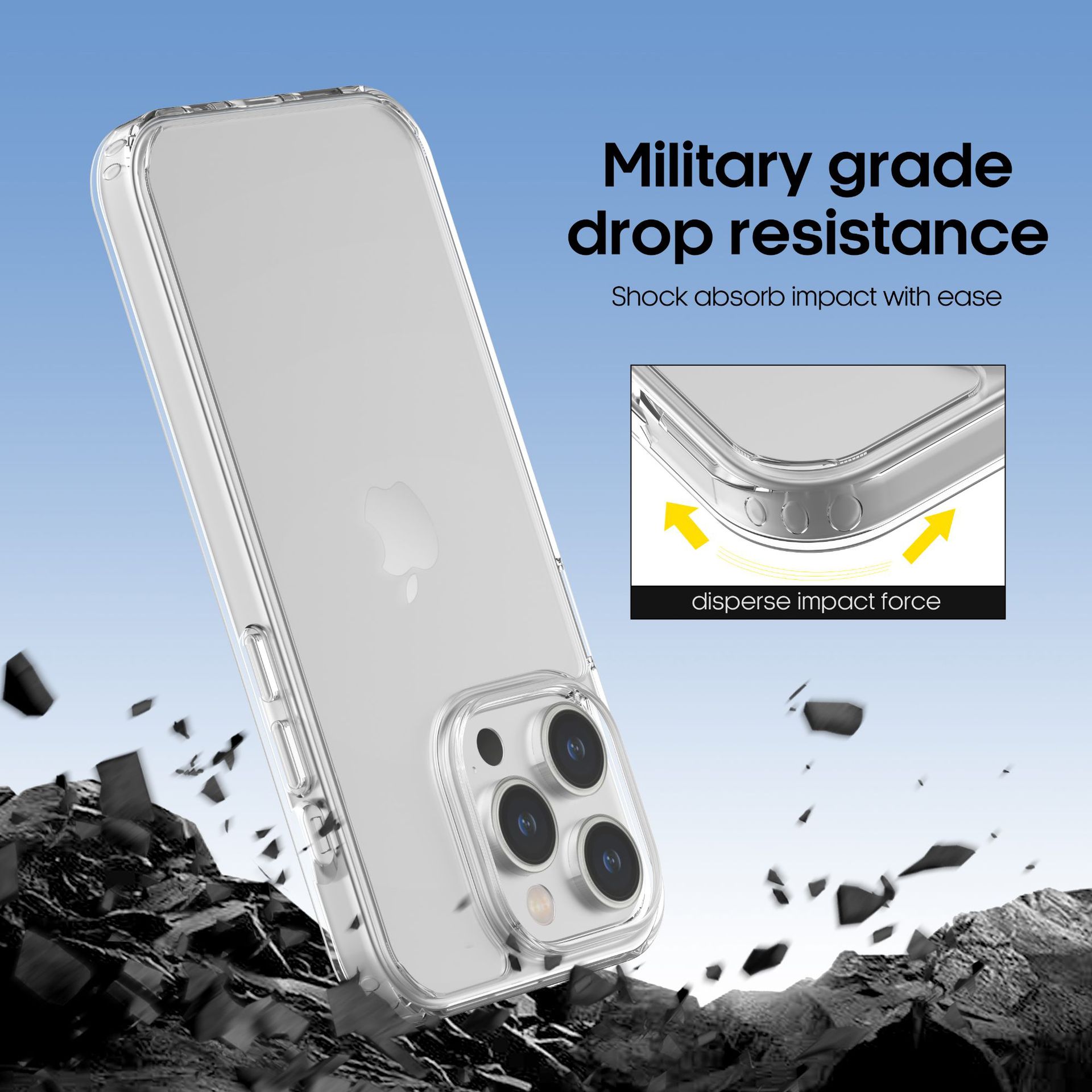 Ốp Lưng Trong Suốt Crystal Clear cho iPhone 14 / 14 Plus / 14 Pro / 14 Pro Max
