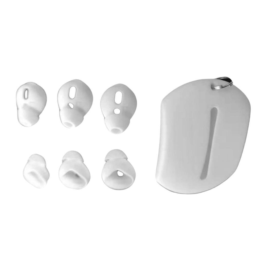 6 Pairs of Silicone Ear Pads Earbuds Eartips with Case for Airpods Headphones