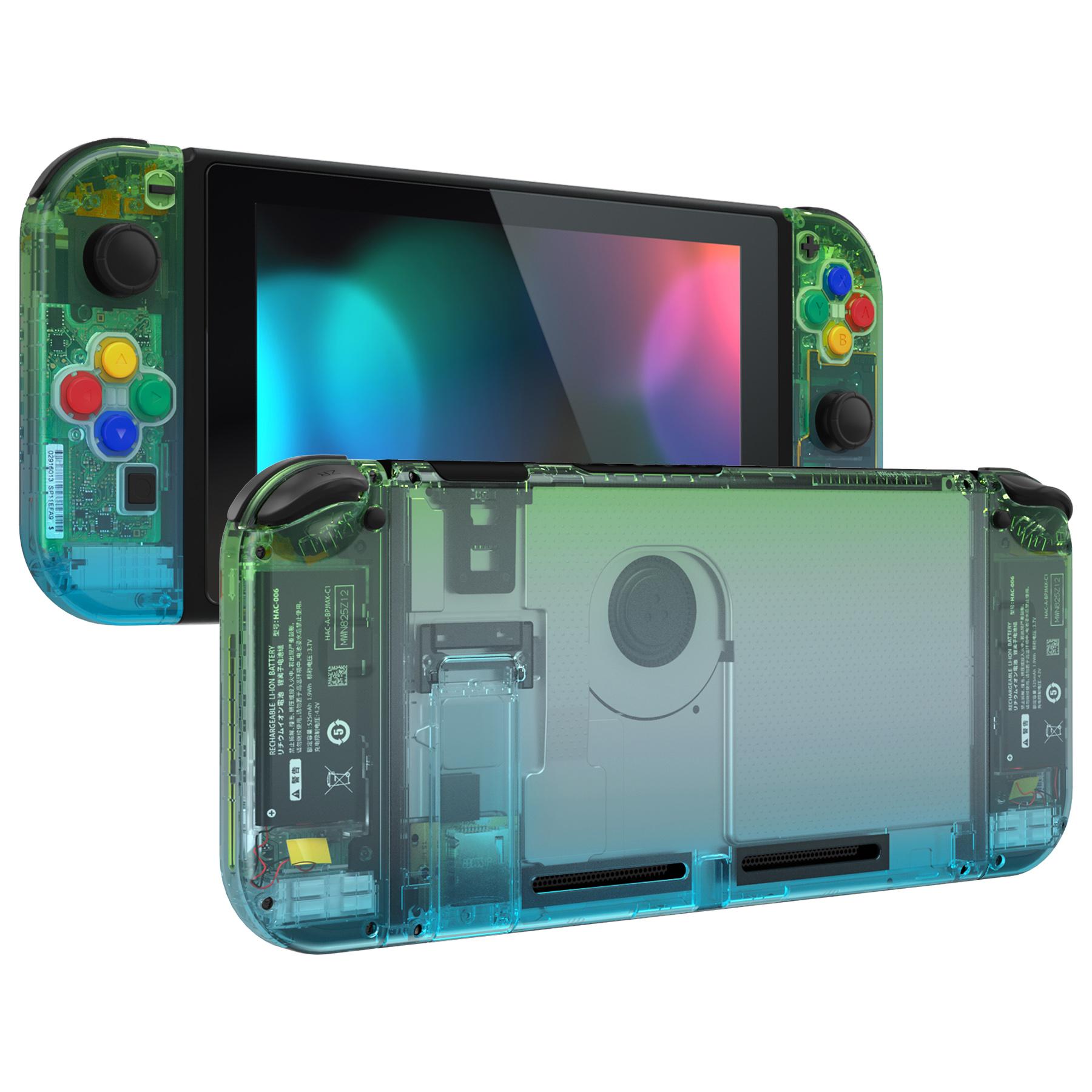Vỏ sau thay thế extremeRate Soft Touch DIY Tay cầm cầm tay Joycon Chân đế với đầy đủ các nút cho bảng điều khiển NS Switch Màu sắc: Xanh lá thông