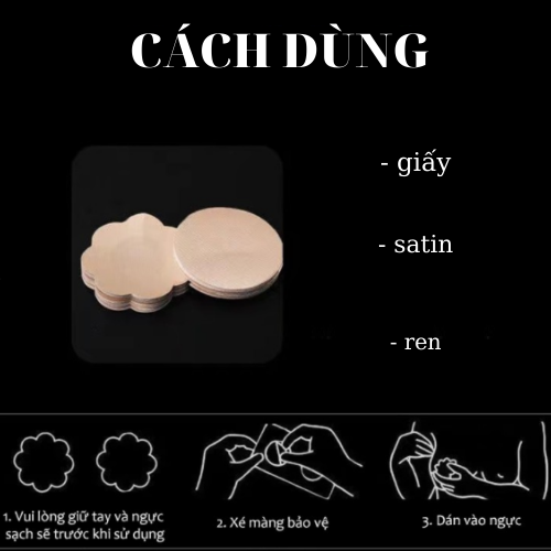 Bộ 30 miếng(15 cặp) dán ngực vô hình, chống lộ ti, thoải mái, nhỏ gọn, tiện lợi LYPK