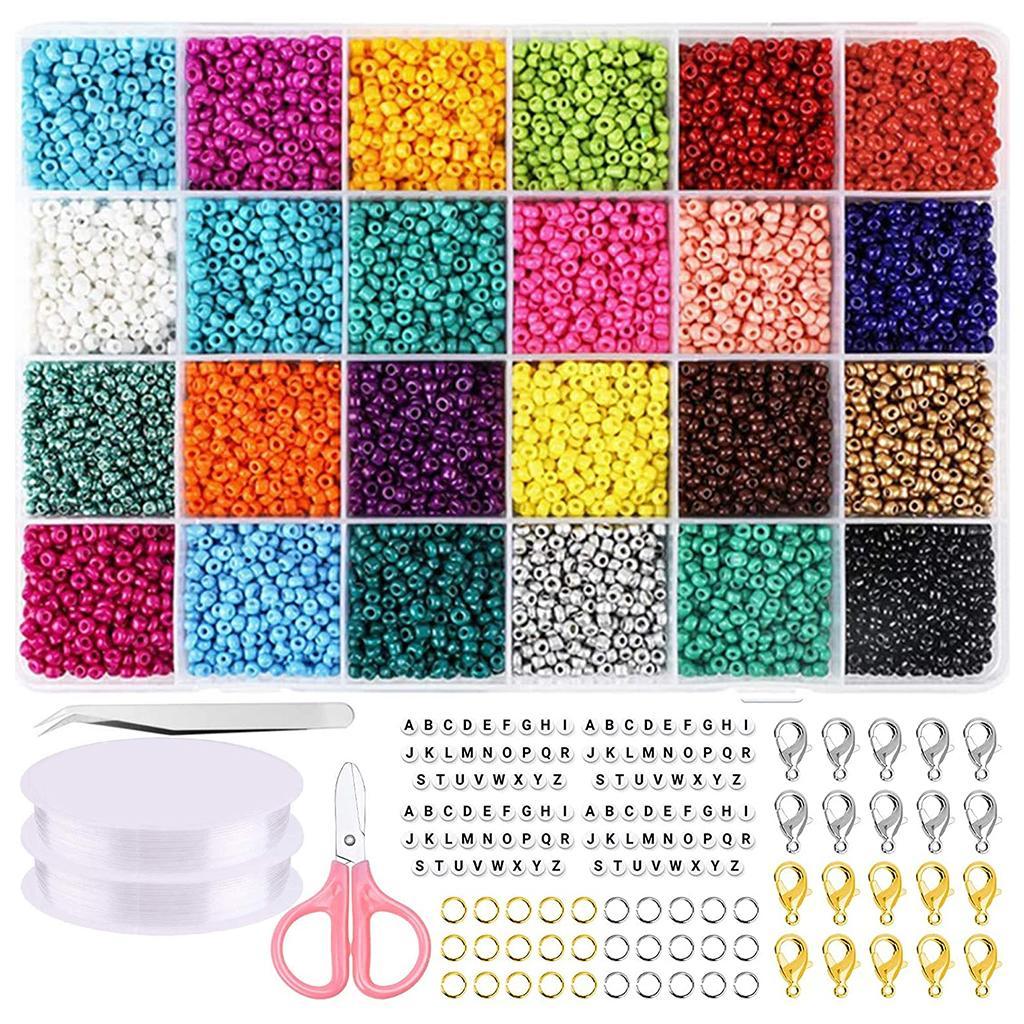 Round Bead Loose Spacer Seed Beads Multicolor for DIY Jewelry Making Craft