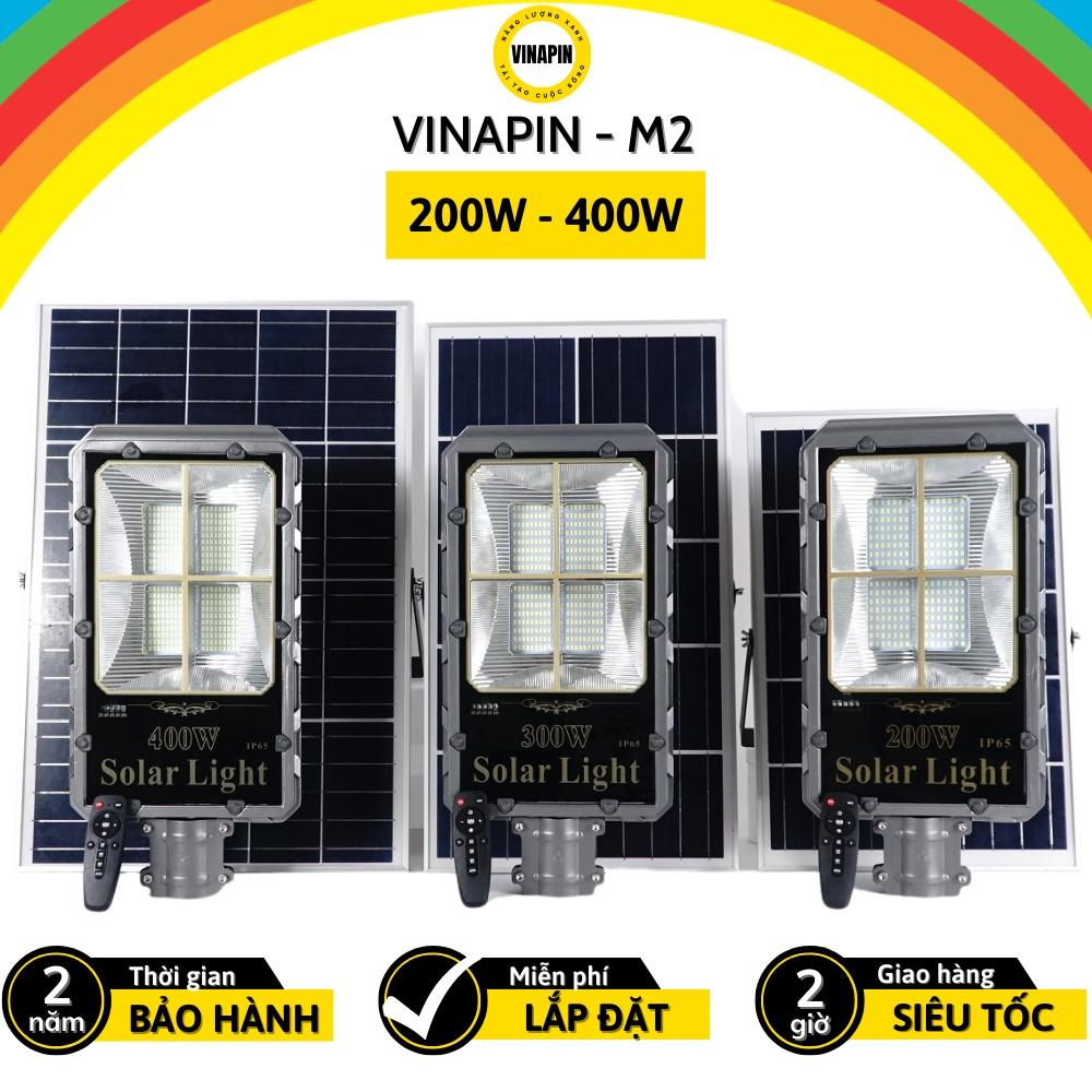 Bộ đèn đường cao áp siêu sáng LED năng lượng mặt trời VINAPIN-M2 siêu bền bàn chải có tay trụ - Nhiều công suất