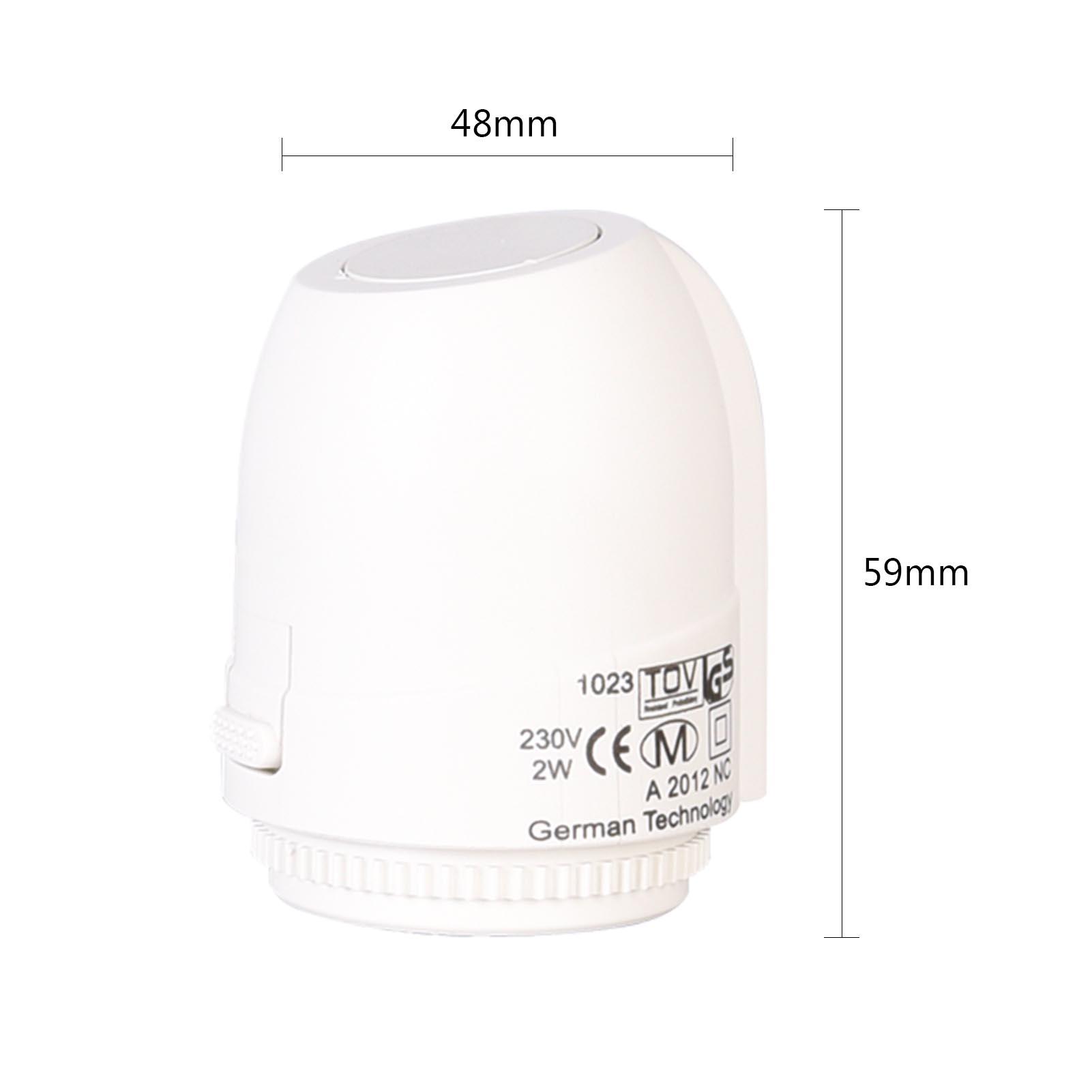 Bộ truyền động nhiệt AC 230V M30 * 1.5 cho bộ điều chỉnh nhiệt sưởi sàn
