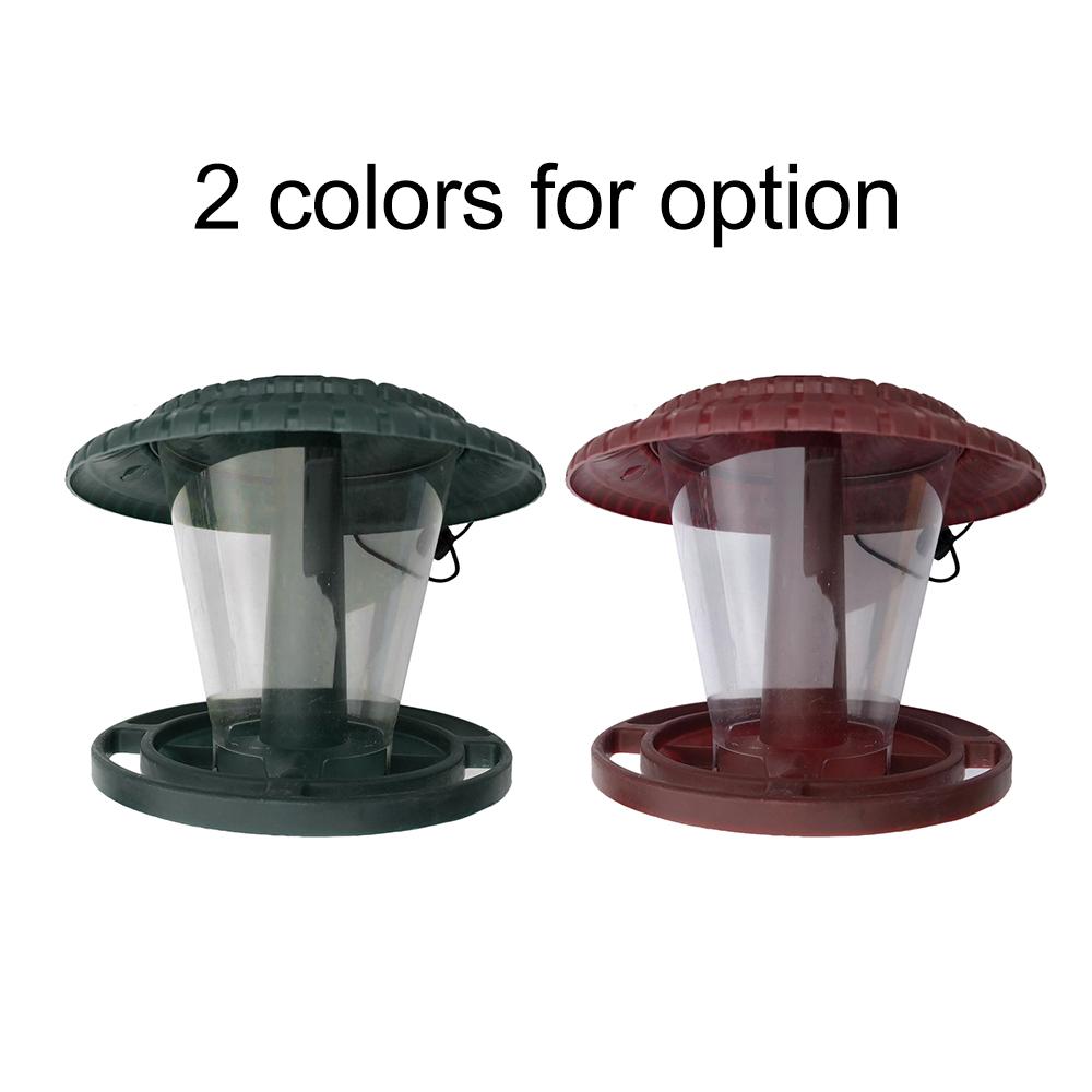 Máy cho chim ăn ngoài trời bằng nhựa trọng lượng nhẹ cứng cáp có mái che