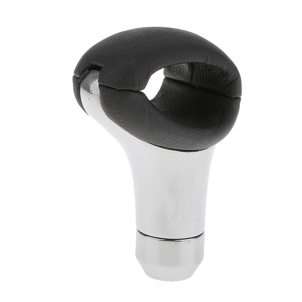 Leather Gear Manual Car Transmission Gear Stick Shift Knob Shifter Lever