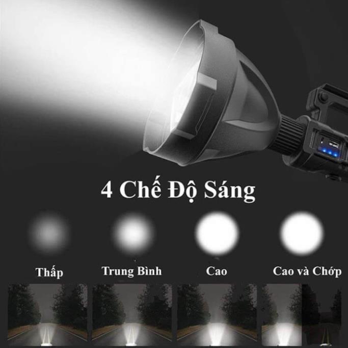 Đèn pin siêu sáng cầm tay chiếu xa 1000m chống thấm nước có chân đế loại L832 W590 và W591