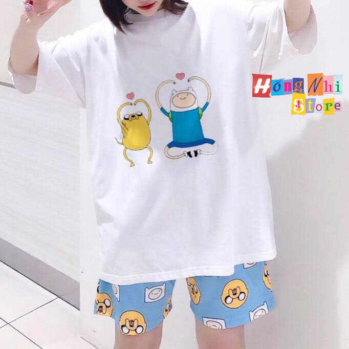 Quần Short Cartoon Unisex Hình Mặt Vàng - Quần Đùi Hoạt Hình Siêu Cute - MM