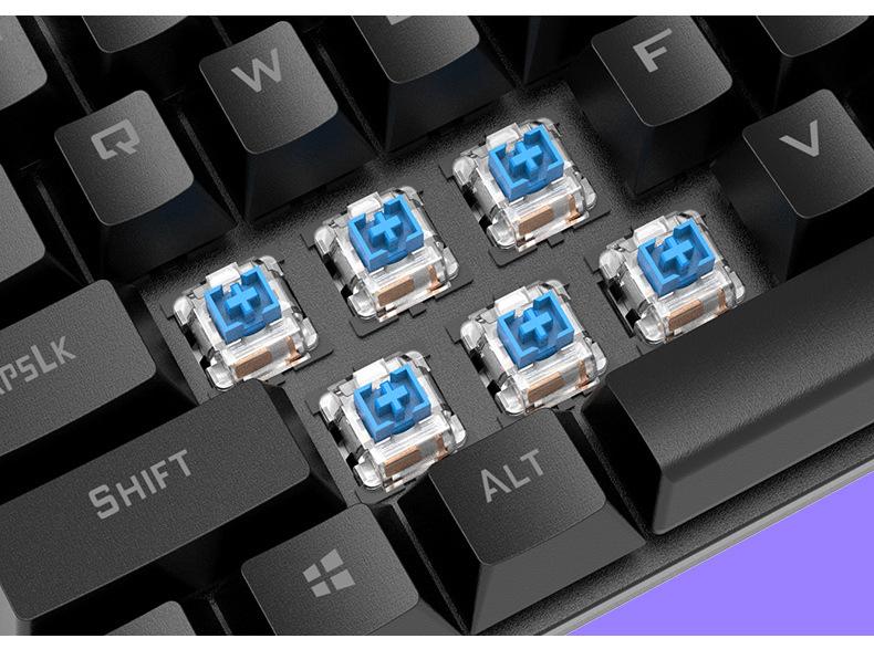 Bàn Phím Cơ Gaming K80 Full Led TKL 87 Chơi Game Cực Đã Bàn Phím Máy Tính Văn Phòng LED RGB Siêu Đẹp