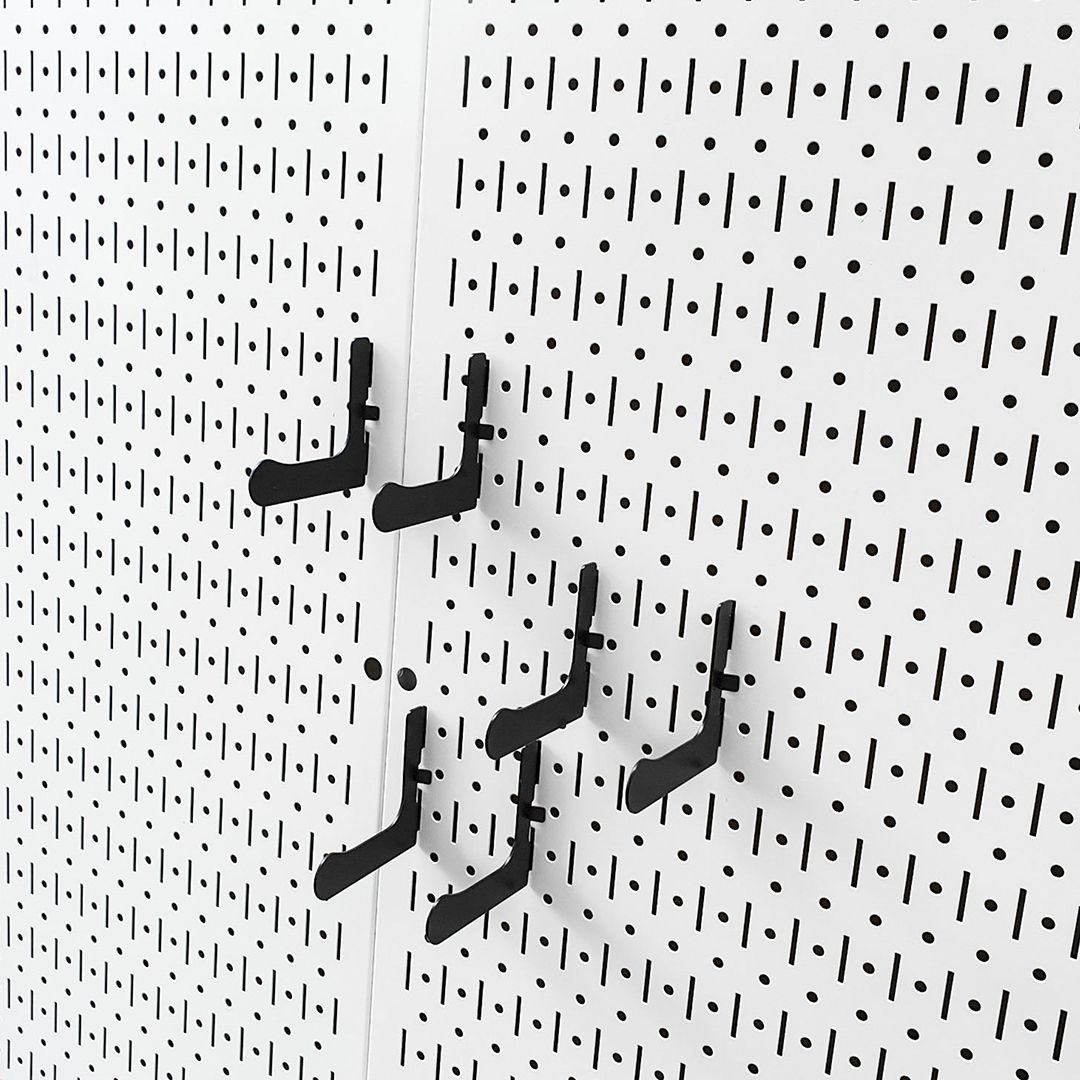 Bộ 6 Móc Dụng Cụ Chữ L Pegboard - Móc Treo Đồ Nghề Sử Dụng Với Bảng Treo Dụng Cụ Sửa Chữa Pegboard Cơ Khí SMLIFE