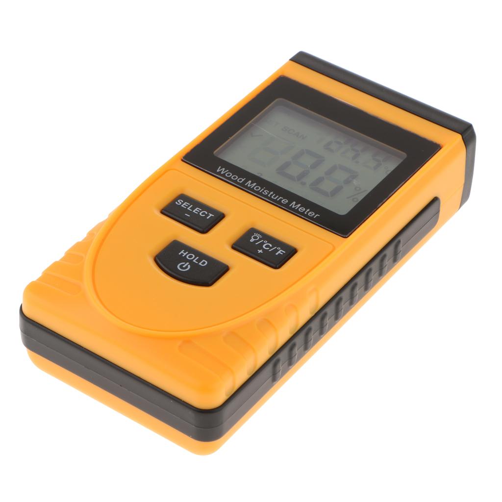 GM630 LCD Digital Wood Moisture Meter Humidity Meter Damp Detector Tester