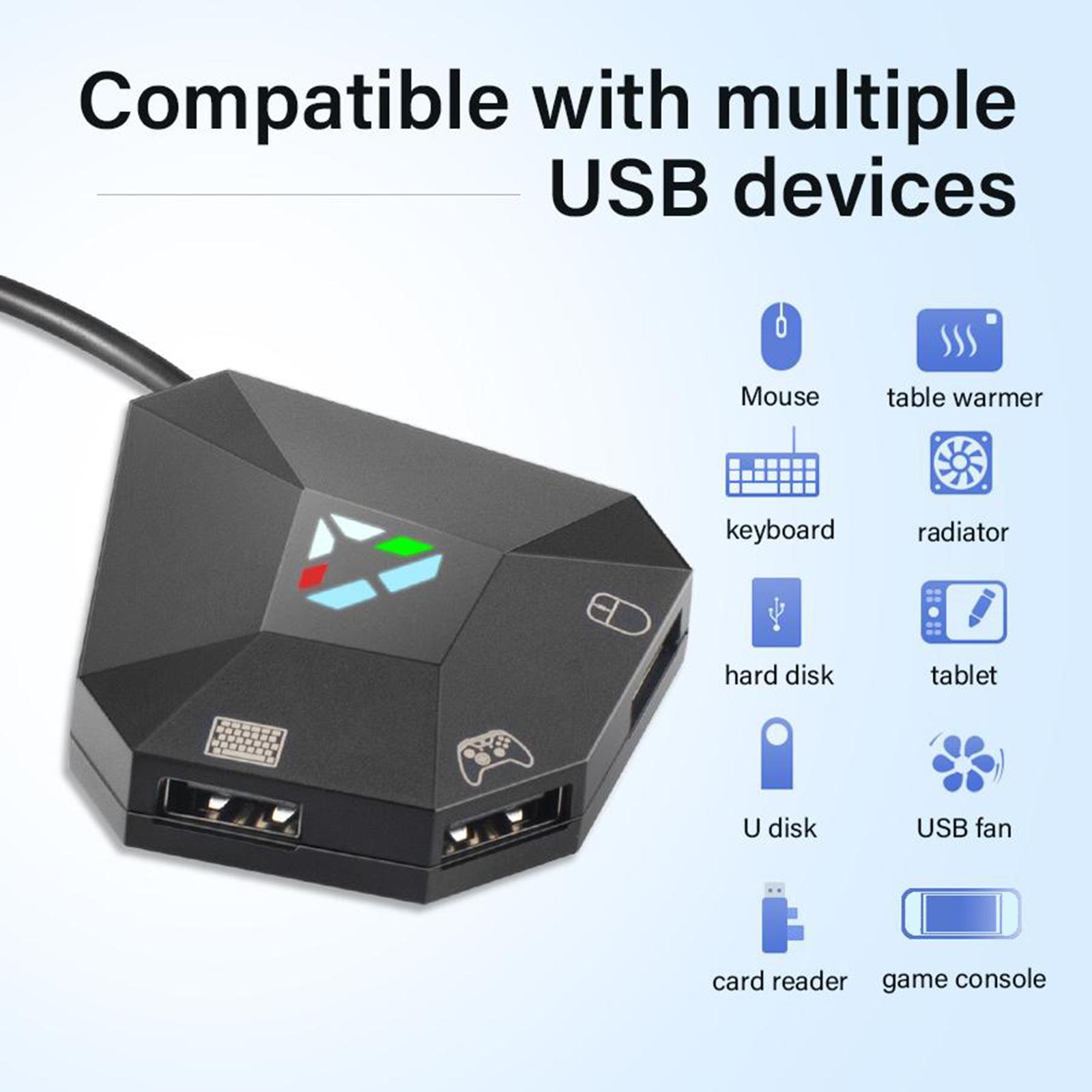 Black USB Keyboard & Mouse Converter for N-Switch Accessories